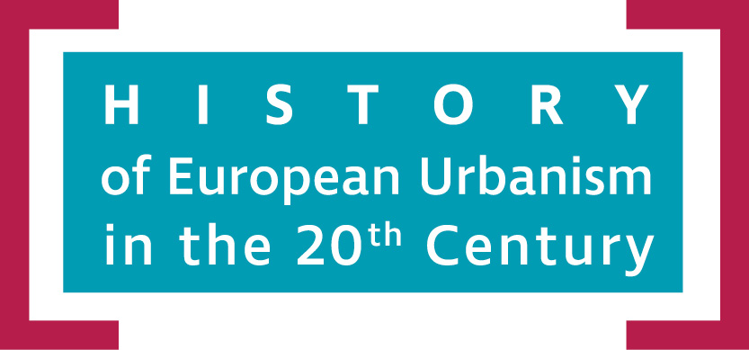 KI generiert: Das Bild zeigt einen Banner mit dem Titel "History of European Urbanism in the 20th Century". Der Hauptinhalt des Bildes ist die Ankündigung eines Themas oder Projekts über die Geschichte des europäischen Urbanismus im 20. Jahrhundert.